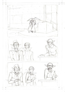 pencilled page of Johnson & Sir