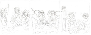 validation webcomic strip pencilled art