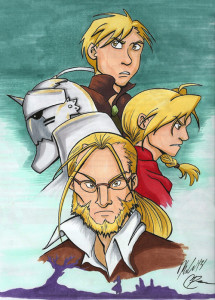 fullmetal alchemist brotherhood macpilt art piece