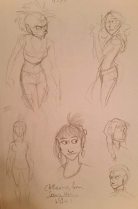 Gestures and character concepts for new projects.