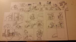 The comics are inked. Now for the color!