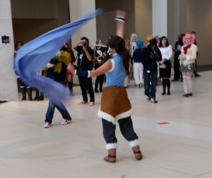 youmacon 2014 korra cosplayer ribbon dance