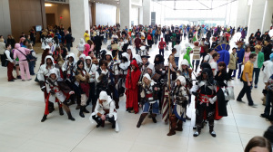 gaggle of assassins from assassins creed 2014 youmacon