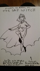 superhero ladies sketch series by kelci crawford