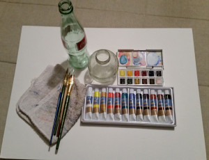 watercolor painting tools