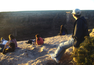 canyon du chelley sunset at spider rock