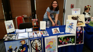 table at swarm con in savannah, ga