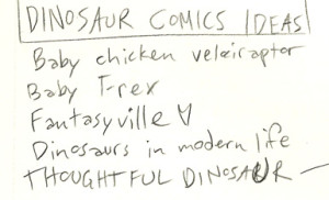 thoughtful dinosaur brainstorm sheet