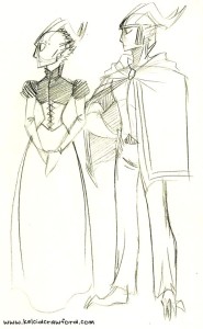 the uthers costume design