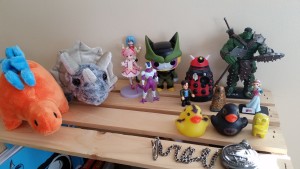 art studio figurines and dinosaurs