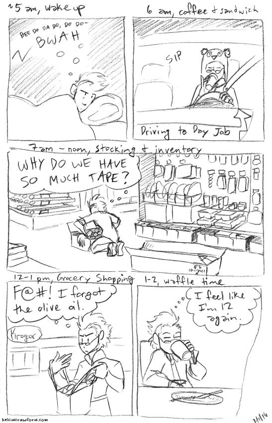hourly comic day by kelci d crawford