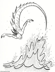 mermaid sketch by kelci crawford