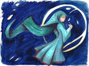 the star sage watercolor painting