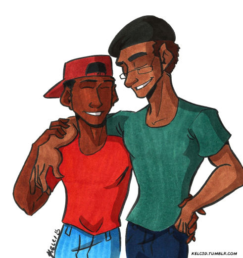 gay black men illustration