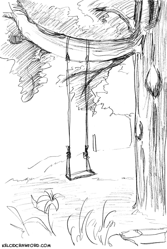 tree swing sketch