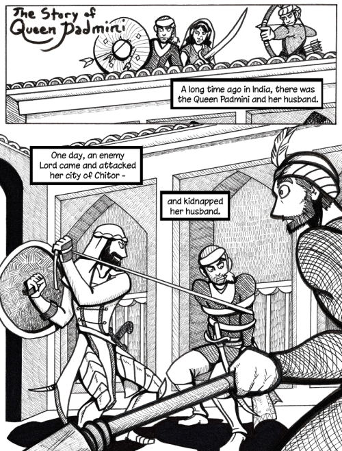 queen padmini mini comic women warriors of history