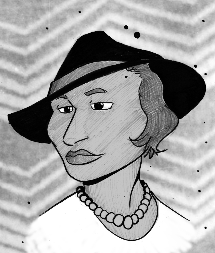 zora neale hurston black history month sketch art