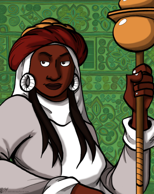 queen amina or queen aminatu of zazzau hausa queen black history month illustration