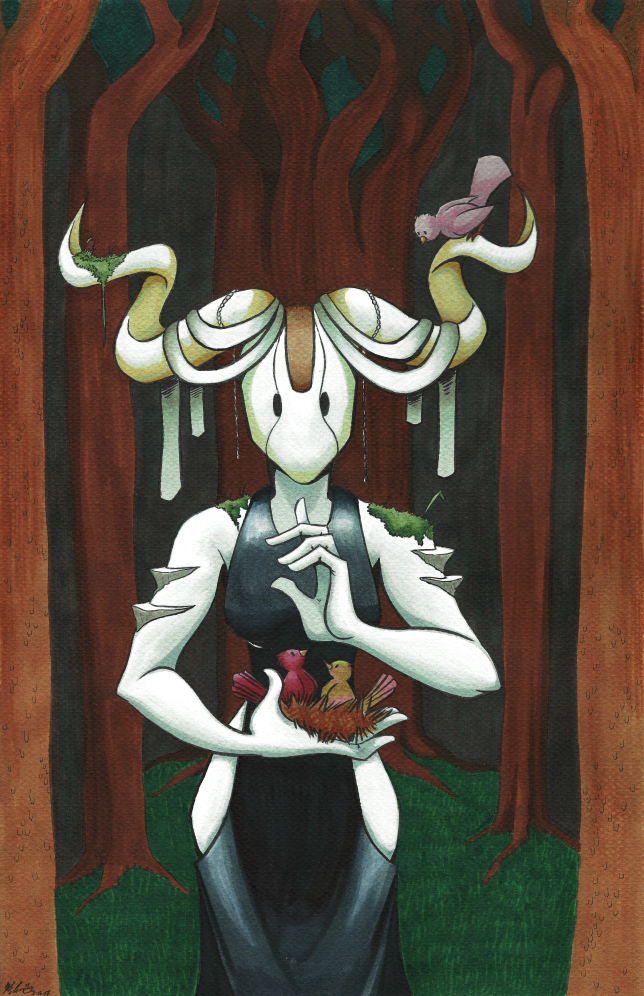 the forest spirit illustration by kelci crawford