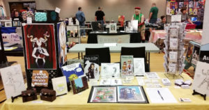 parkersburg pop con west virginia artist alley table 2017