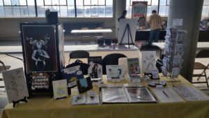 genghis con 2017 artist alley table