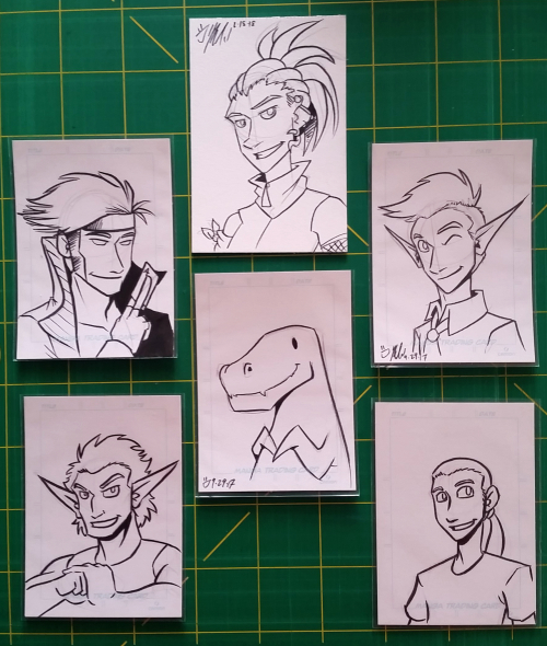 artist trading card sketch card spread