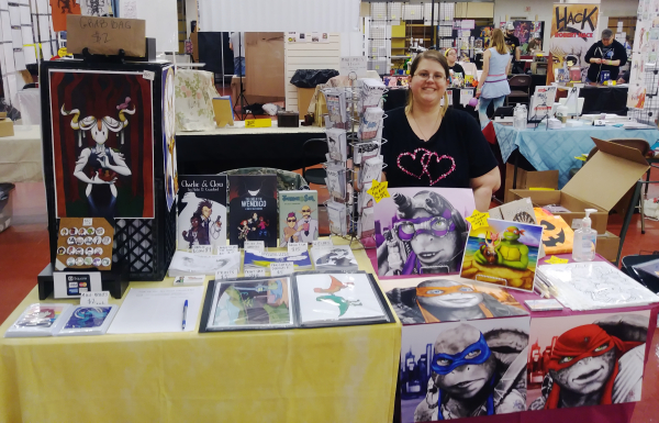 3 rivers comicon artist alley table 2018