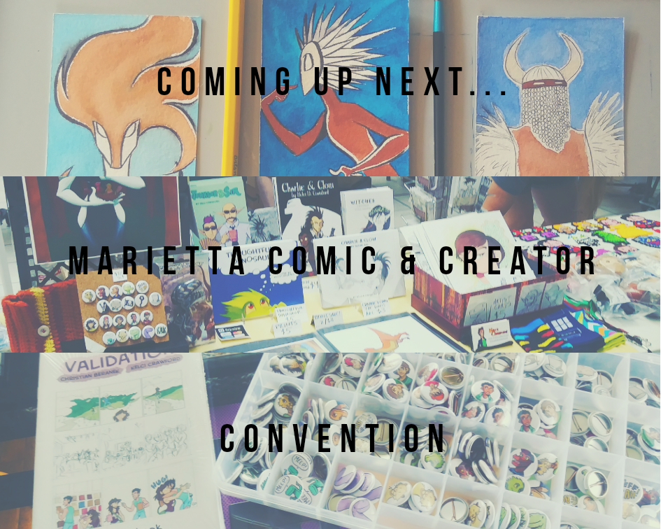 marietta comic and creator con announcement graphic