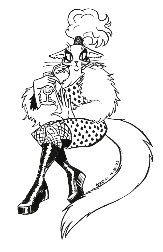 drag queen anthro cat